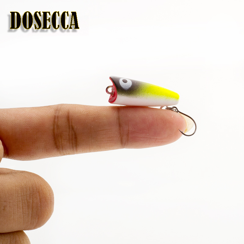 Fishing Lure Popper - 1PCS 2.5cm 1.5g Topwater Bait Mini