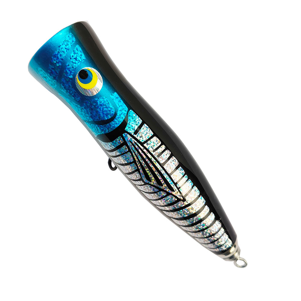 Fishing Lure Popper - Gamma Carpenter Wood Floating Popper Stickbait