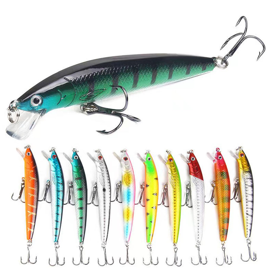 10PCS Jerkbait Minnow Swimbait - Fishing Lure Crankbait recension och pris