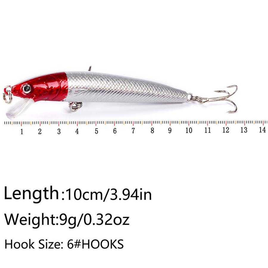 10PCS Jerkbait Minnow Swimbait - Fishing Lure Crankbait recension och pris