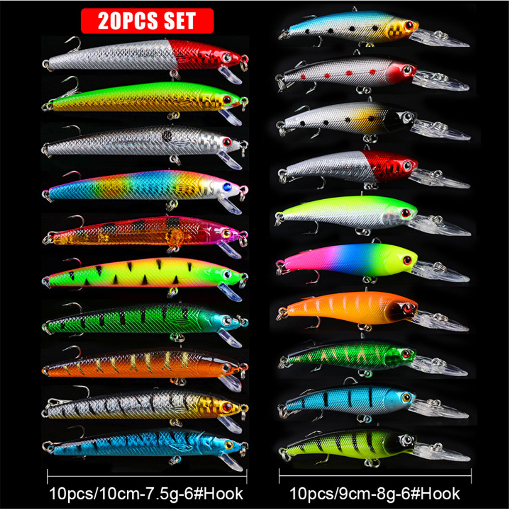 20pcs/lot Minnow Fishing Lures - Fishing Lure Crankbait recension och pris