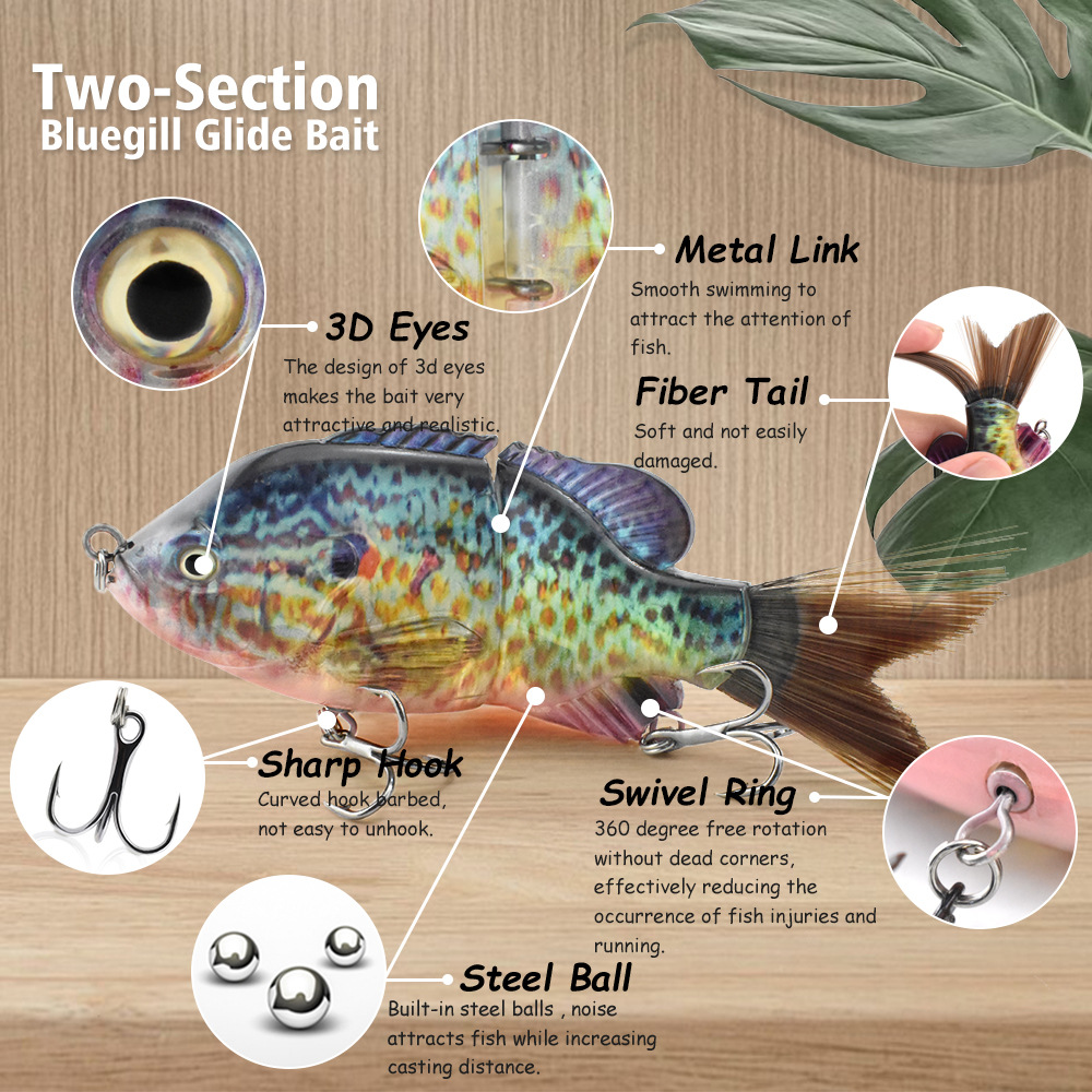 13Cm/33G Bionic Two-Section Ha - Fishing Lure Popper recension och pris