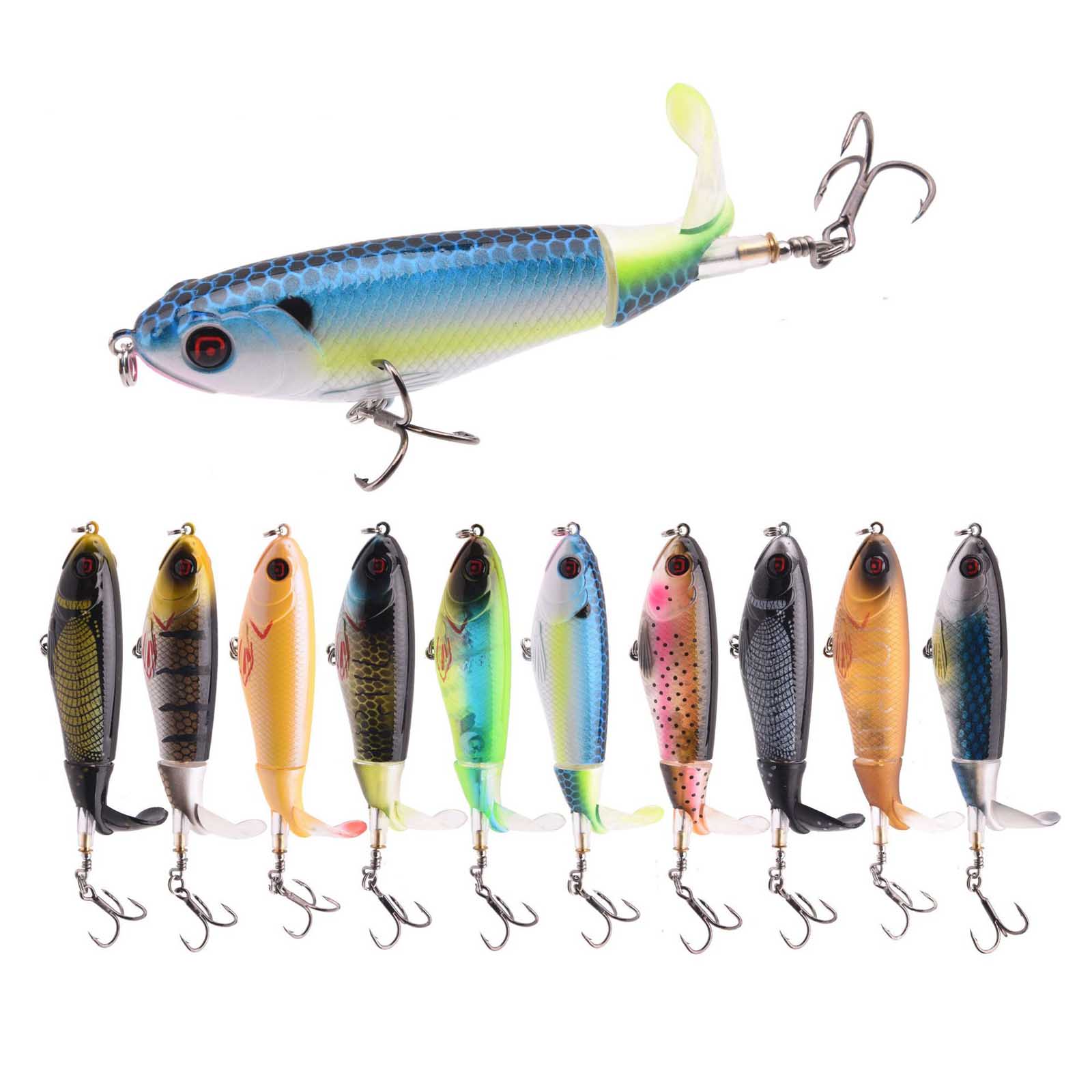 10.5cm/17g Propeller Tractor T - Fishing Lure Topwater recension och pris