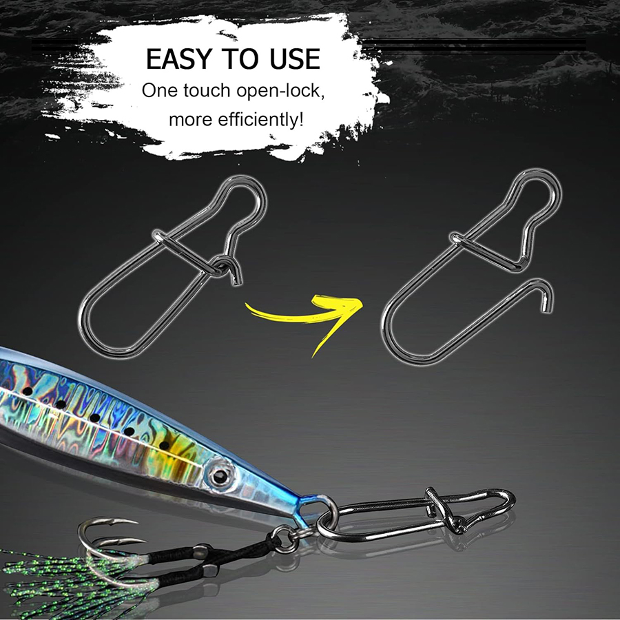 50Pcs Crankbait Snaps Stainles - Fishing Lure Crankbait recension och pris