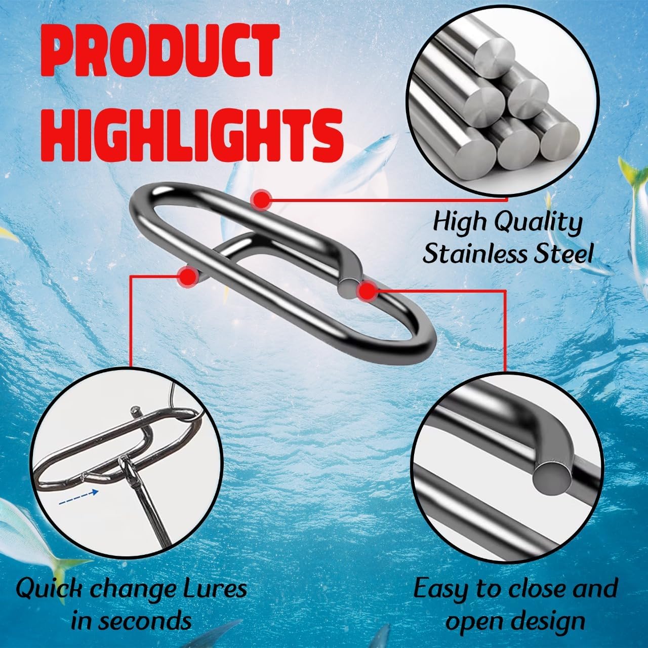 9KM Fishing Snap Kit 110pcs Po - Fishing Lure Kit recension och pris