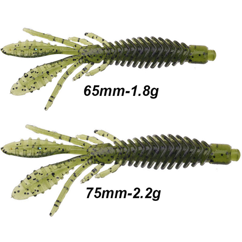 WESTBASS 5PCS Soft Larva Baits - Fishing Lure Swimbait recension och pris