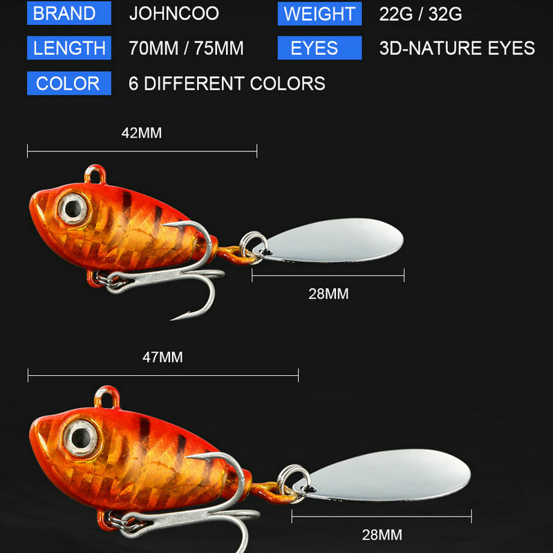 JOHNCOO Inshore Jigging Lure f - Fishing Lure Spinner recension och pris