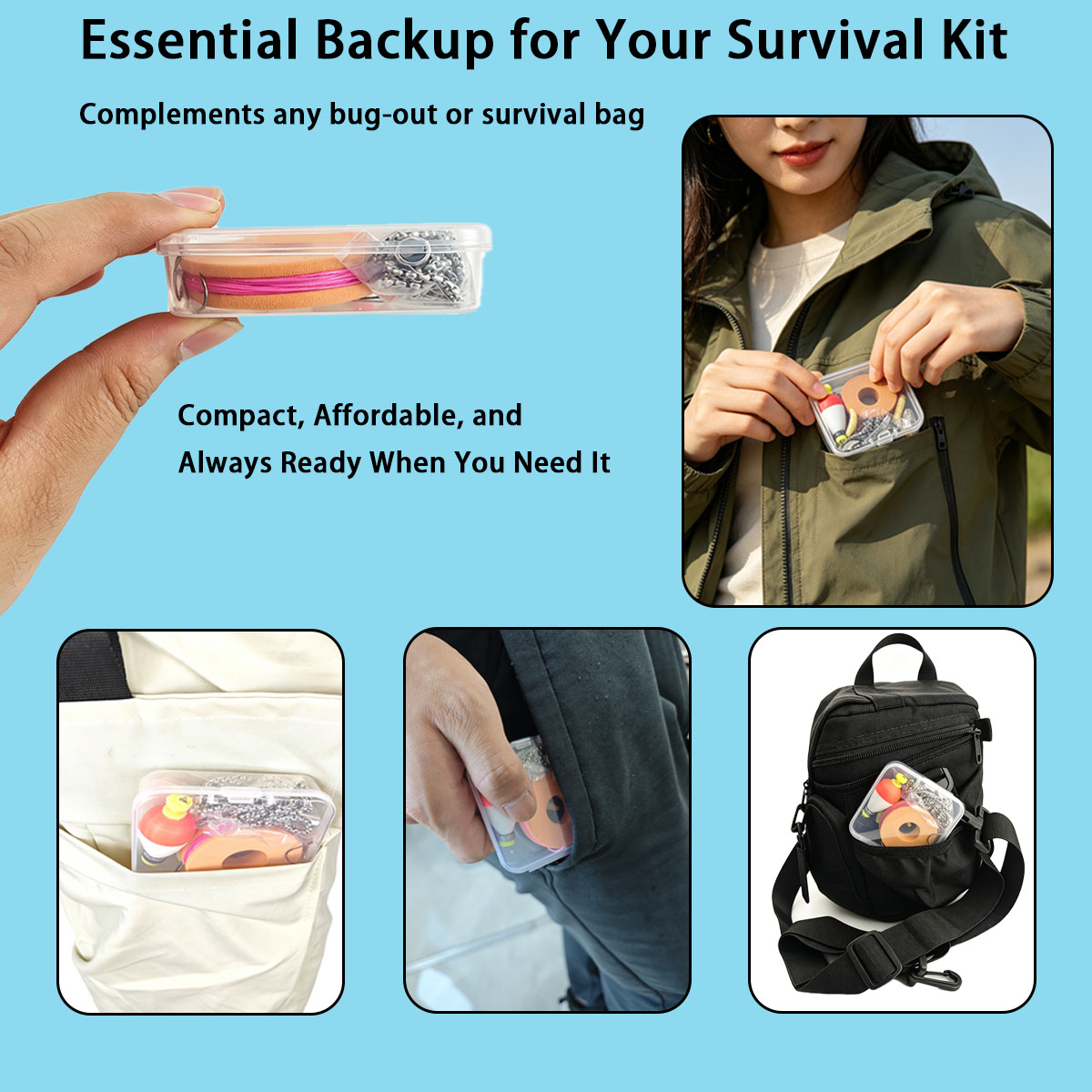 Portable Emergency Fishing Gea - Fishing Lure Kit recension och pris
