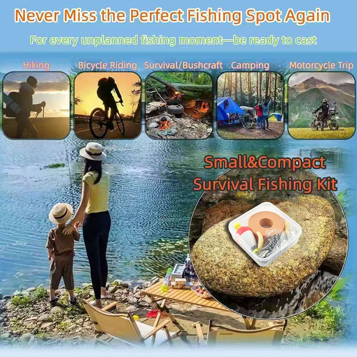 Portable Emergency Fishing Gea - Fishing Lure Kit recension och pris