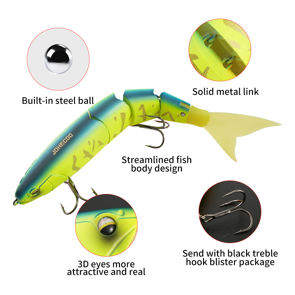 Johncoo Jointed Fishing Lure 2 - Fishing Lure Popper recension och pris