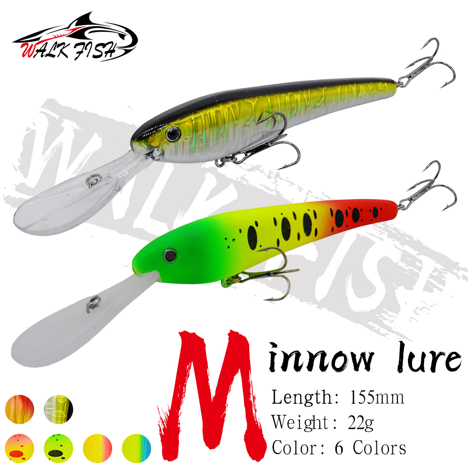 WALK FISH 1PCS Minnow Fishing  - Fishing Lure Crankbait recension och pris
