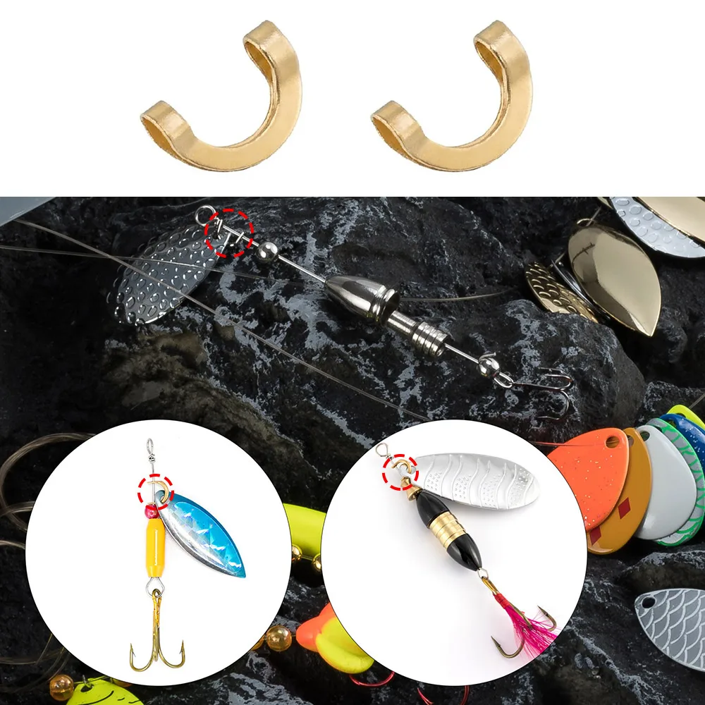 100pcs Fishing U Shaped Fixed  - Fishing Lure Spinner recension och pris