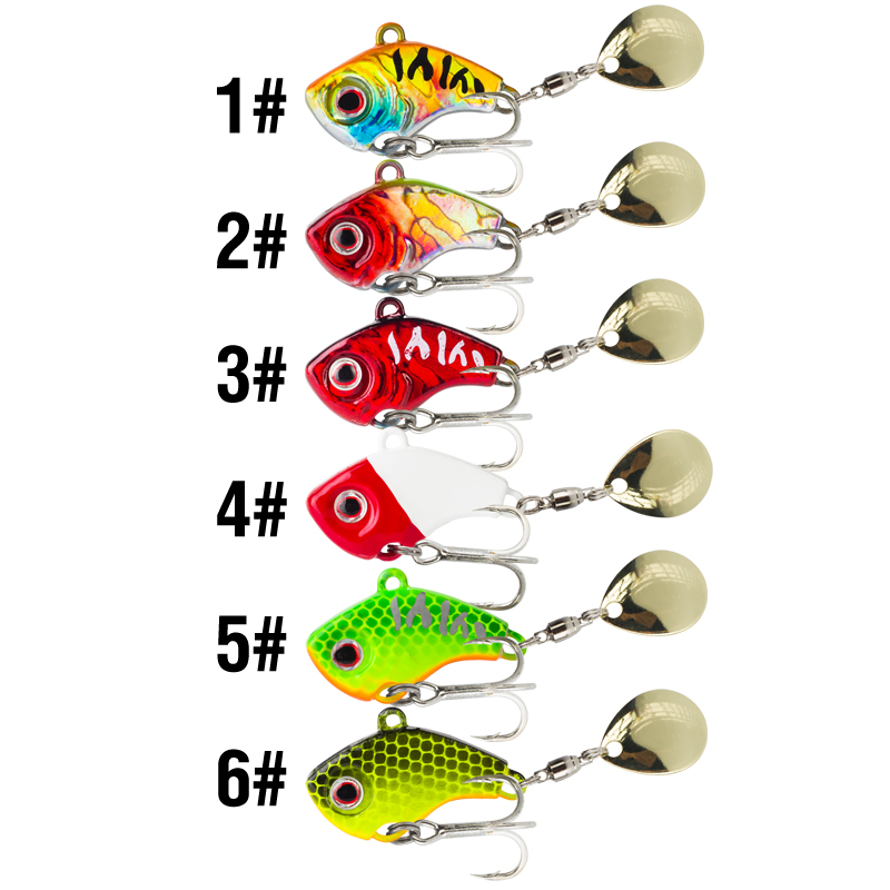 6PC 5g/7g/10g/14g/20g Rotating - Fishing Lure Crankbait recension och pris