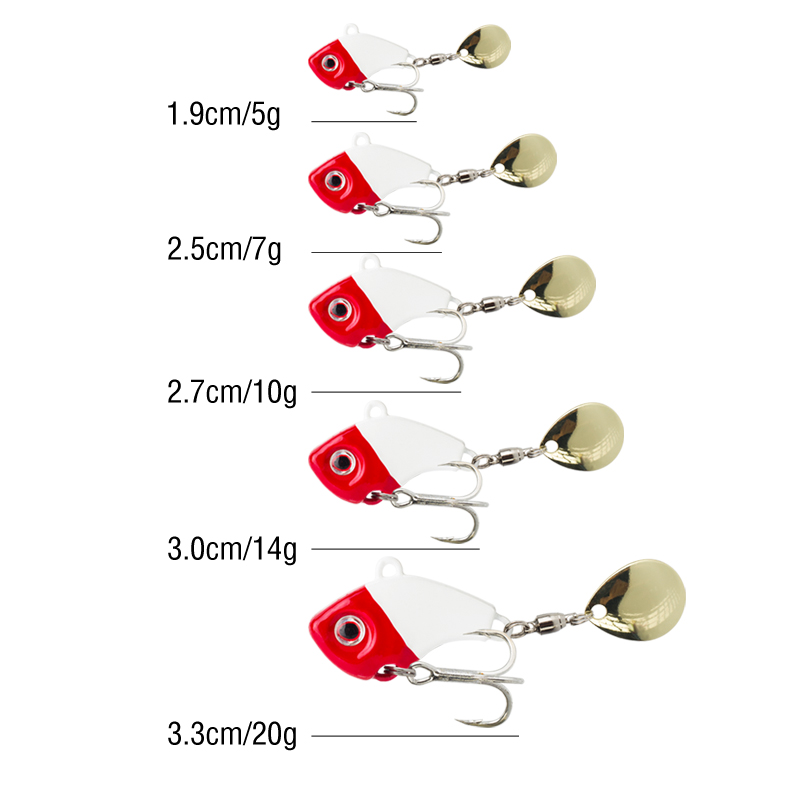 6PC 5g/7g/10g/14g/20g Rotating - Fishing Lure Crankbait recension och pris